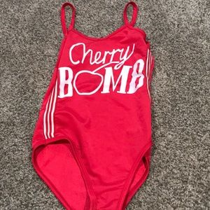 red body suit